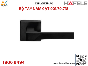 Tay nắm gạt nắp chụp vuông Hafele - FLASH - Màu đen - 901.79.718